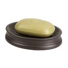 Saboneteira de Bancada Polipropileno Oval Bronze Kent Interdesign