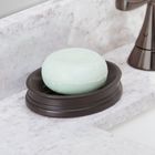 Saboneteira de Bancada Polipropileno Oval Bronze Kent Interdesign