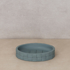 Saboneteira de Bancada Cerâmica Oval Verde Sálvia 12,5cmX8,7cm Oikos