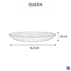 Saboneteira de Bancada para Banheiro Cerâmica Cromada Queen Sensea