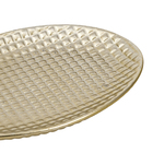 Saboneteira de Bancada para Banheiro Cerâmica Dourada Queen Sensea