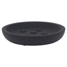 Saboneteira de Bancada para Banheiro Resina Preta Color Sensea