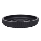 Saboneteira de Bancada para Banheiro Resina Preta Glamour Sensea