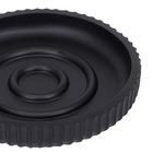 Saboneteira de Bancada para Banheiro Resina Preta Glamour Sensea