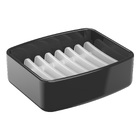 Saboneteira de Bancada para Banheiro Plástico Preta Splash Coza