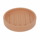 Saboneteira de Bancada Resina Redonda Terracota 10,5cmx2cm Oikos