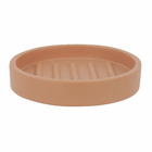 Saboneteira de Bancada Resina Redonda Terracota 10,5cmx2cm Oikos