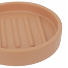 Saboneteira de Bancada Resina Redonda Terracota 10,5cmx2cm Oikos