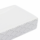 Saboneteira de Bancada em Cerâmica Retangular Branco Okino Sensea