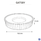 Saboneteira de Bancada para Banheiro Vidro Transparente Gatsby Sensea