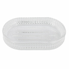 Saboneteira de Bancada para Banheiro Vidro Transparente Santorini Oikos