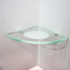 Saboneteira De Canto Modelado Incolor 12x12 Cm