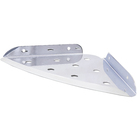 Saboneteira de Canto Perfurada em Inox Cromado de Parede