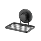 Saboneteira De Parede Com Ventosa Porta Sabonete Schmitt Preto