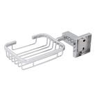Saboneteira de Parede para Banheiro Metal Cromada Square Stoc