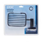 Saboneteira de Parede para Banheiro Metal Preta Fosca Square Stoc