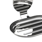 Saboneteira de Parede Oval Aço Inox Essential Cromada Sensea