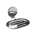 Saboneteira de Parede Oval Aço Inox Essential Cromada Sensea
