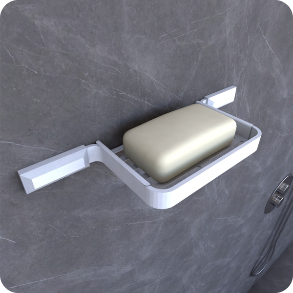 Saboneteira De Parede Para Banheiro Branco Empire