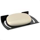 Saboneteira De Parede Para Banheiro De Preto Zmt