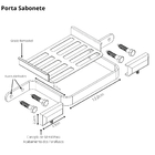 Saboneteira De Parede Para Banheiro Preto E Gold Empire