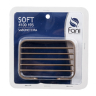 Saboneteira de Parede Retangular Metal Ronda Blush Fani