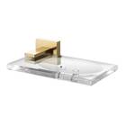 Saboneteira de parede Retangular Square Ouro Polido Docol