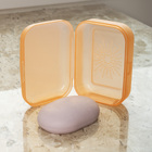 Saboneteira de Plástico Laranja Personal Coza