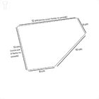 Saboneteira De Vidro Vildrex De Canto Com Suporte Fume S89