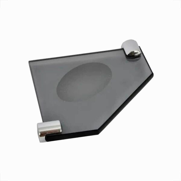 Saboneteira De Vidro Vildrex De Canto Com Suporte Fume S89