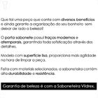 Saboneteira De Vidro Vildrex De Canto Com Suporte Incolor S2
