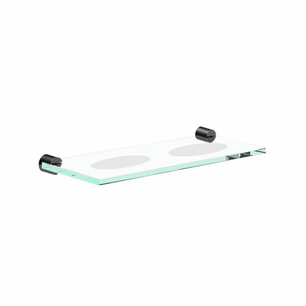 Saboneteira Dupla Suporte Vidro Para Banheiro Fenda Preto Fos