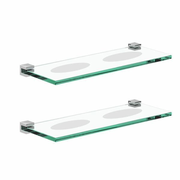 Saboneteira Dupla Suporte Vidro Para Banheiro Kit 2 Peças Fen