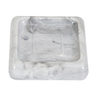 Saboneteira em Plático Mármore Cube Coza