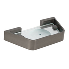 Saboneteira Grafite Escovado em Metal Essence Fani