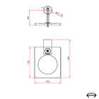 Saboneteira Kimetais Parede 2010 Delicatta Cromado