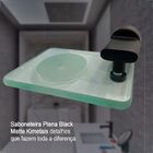 Saboneteira Kimetais Parede 2010 Plena Black Matte