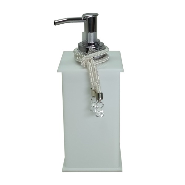 Saboneteira Líquida Elegance Decor Abs Branco