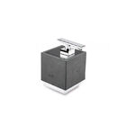 Saboneteira Líquida Fixa Oriente Stone Cromado E Preto Sabone