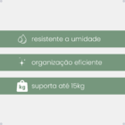 Saboneteira Para Banheiro Line Branco Parafuso