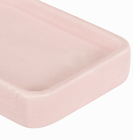 Saboneteira para Banheiro Retangular Cerâmica Rosa Espressione