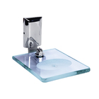 Saboneteira em alumínio  escovado com verniz e vidro incolor CL3020. Linha Classic Ducon Metais