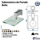 Saboneteira Parede Bella Preto Fosco Fani