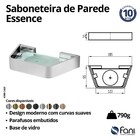 Saboneteira Parede Essence Ouro Velho Fani