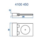 Saboneteira Parede Horus Champanhe Fani