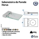 Saboneteira Parede Horus Champanhe Fani