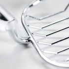 Saboneteira Parede Metal Oval Atacama Prata