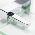 Saboneteira Parede Metal Retangular Athena Prata