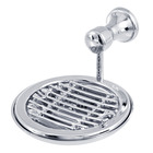 Saboneteira Parede Metal Redonda Classic Prata