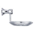 Saboneteira Parede Metal Redonda Classic Prata